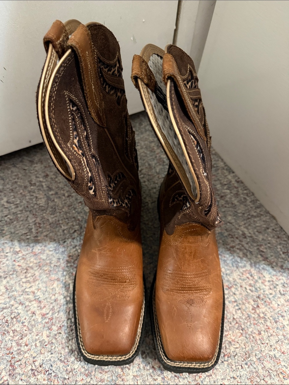 Ariat Two-Tone Brown Western Cowboy Boots